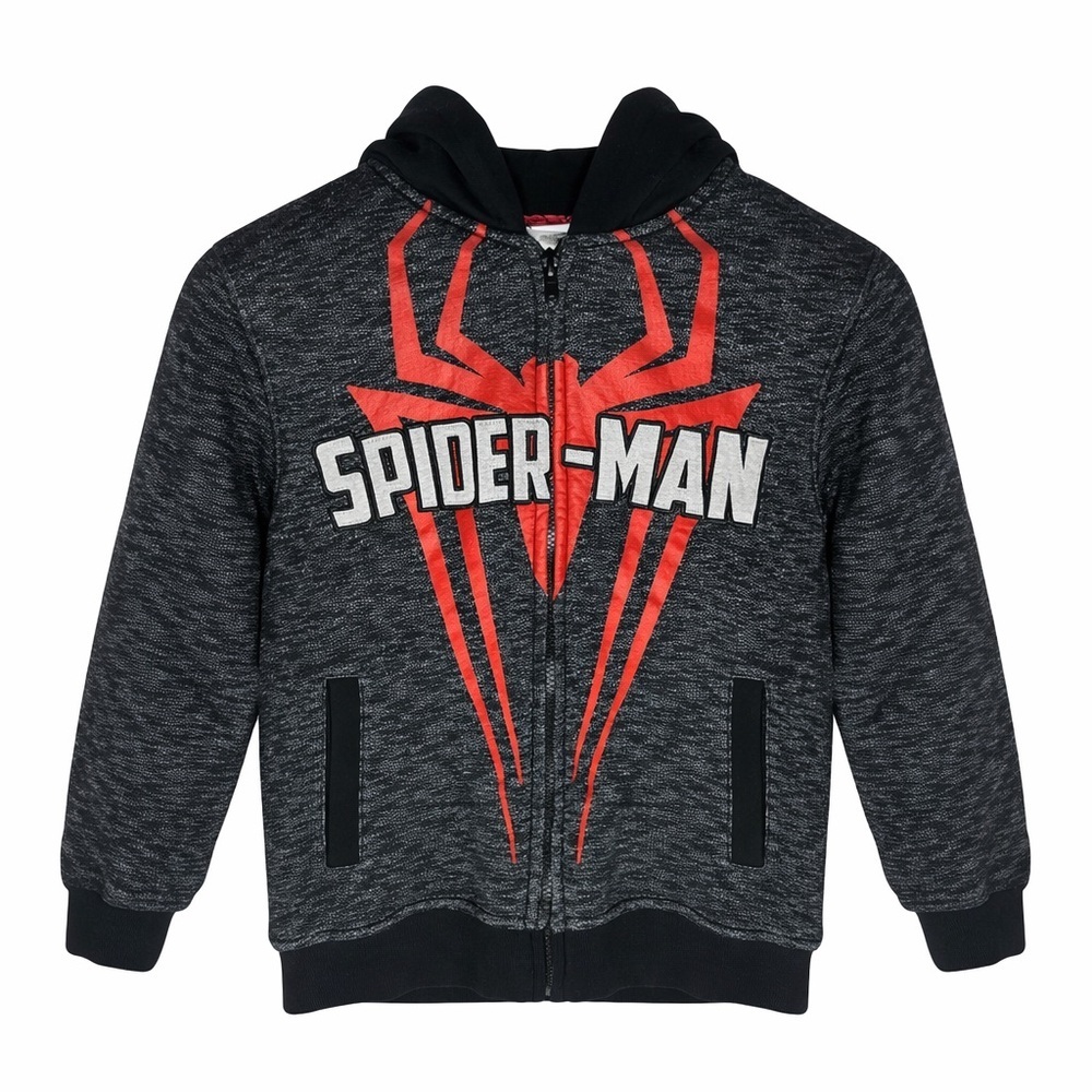 Marvel Spider-Man Kids Coat- Black and Red - Picture 1 of 7